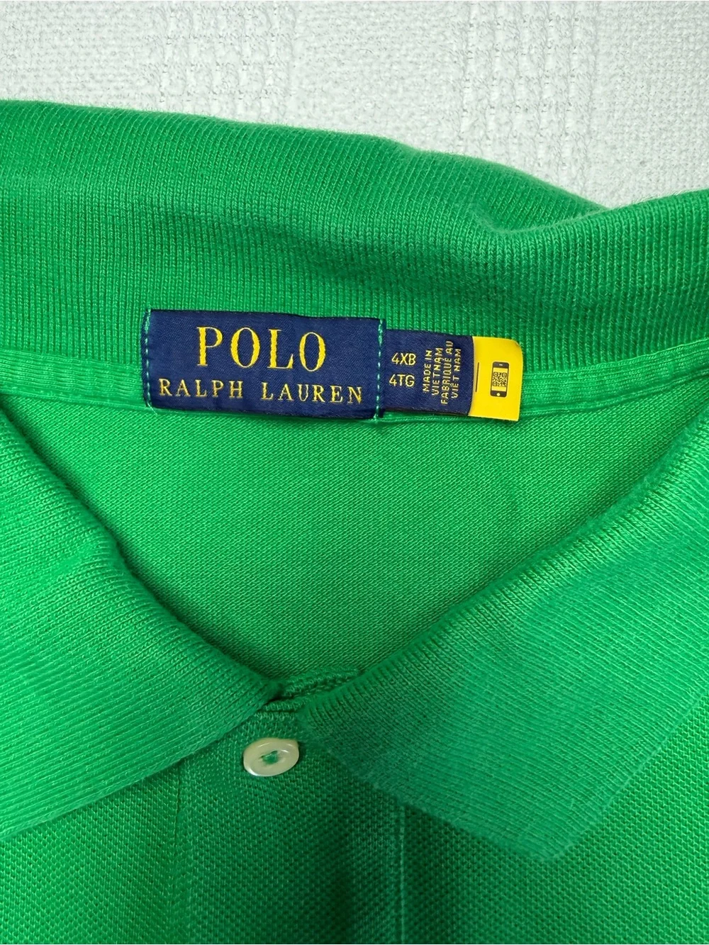 Polo Ralph Lauren Shirt Mens 4XB Green Triple Pony Equestrian Match Stampede
